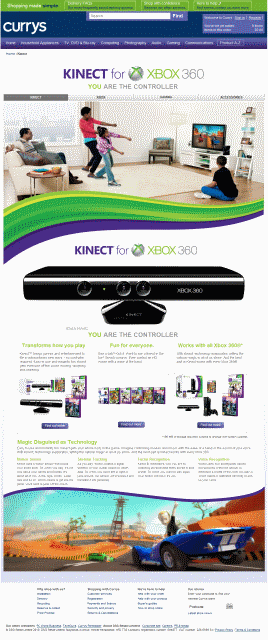 currys-kinect-page